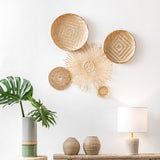 Audre Bamboo & Rattan Baskets - Set of 5