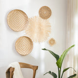 Audre Bamboo & Rattan Baskets - Set of 5