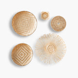 Audre Bamboo & Rattan Baskets - Set of 5