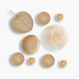 Amber Bamboo & Rattan Baskets - Set of 9