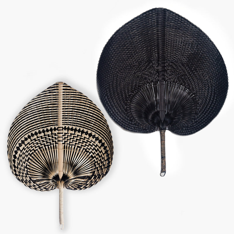 Dominique Bamboo Fans - Set of 2