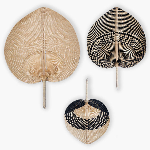 Clara Bamboo Fans - Set of 3